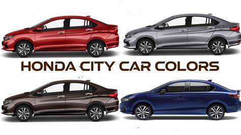 Honda City Car Colors - YouTube