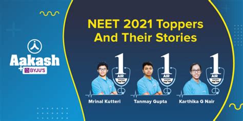 Here’s how Aakash BYJU’S helped these NEET 2021 toppers!