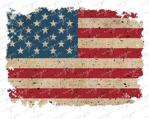 Distressed American Flag Png USA Flag Png Sublimation Designs | Etsy