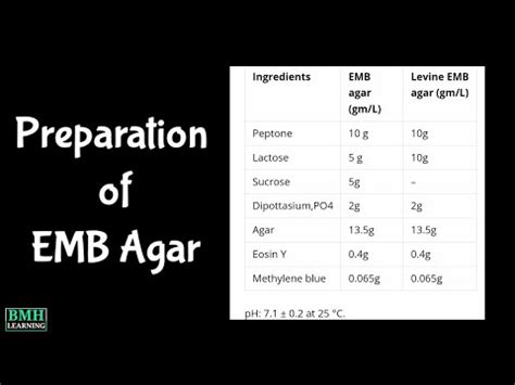 How To Make EMB Agar | Eosin Methylene Blue Agar Preparation | - YouTube