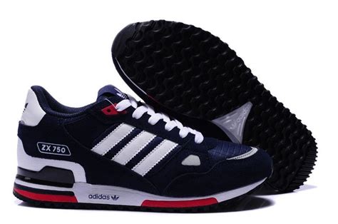 Купить мужские кроссовки Adidas ZX 750 Blue Red White в интернет ...