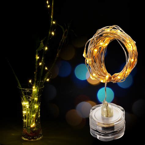 IMAGE 9.8ft 30 LED String Lights Copper Wire Starry Submersible ...