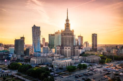 Warsaw Skyline at Sunset | Warsaw, Poland - Sumfinity Photography