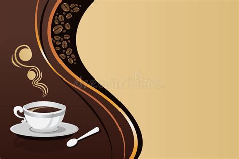 Coffee mug background stock vector. Illustration of cappuccino - 33949822