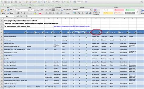 Spare Parts List Excel Template | Reviewmotors.co