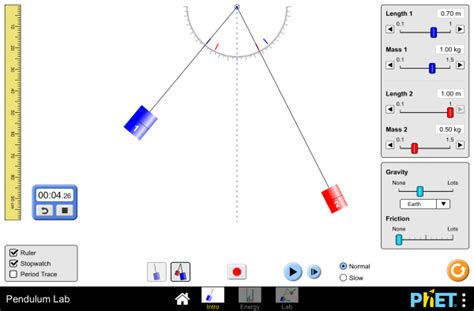 Pendulum Lab - Periodic Motion | Simple Harmonic Motion | Conservation of Energy - PhET ...