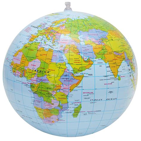 Buy YiringEve Inflatable World Globe Beach Balls Blow up Globe Ball ...