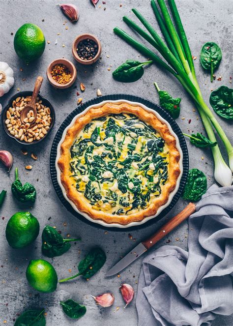 Spinach Quiche - eggless, dairy-free, easy, vegan recipe ...