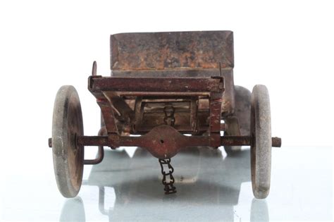 Lot - Antique Chain Drive Buddy L Dump Truck for parts or restoration circa 1920