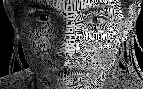 Typography Art Portrait