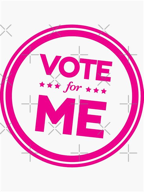 "Vote for Me" Sticker by typeo | Redbubble