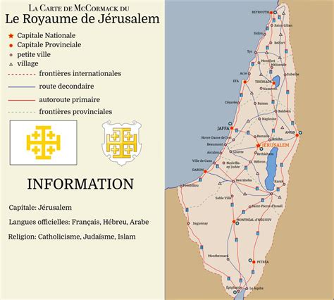 Kingdom of Jerusalem Map, 2015 (Christian Levant) by theirishisraeli on ...