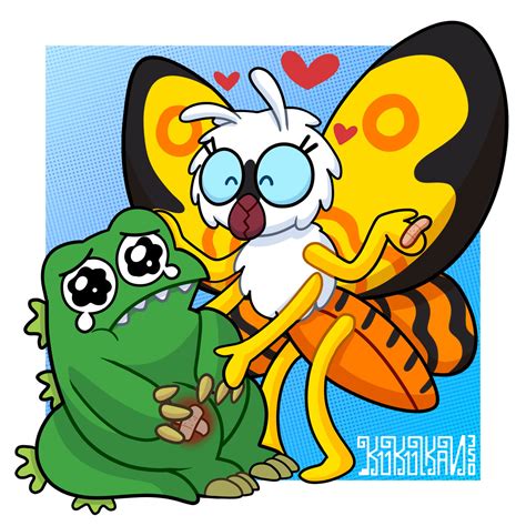 Godzilla and Mothra by Kukulkan350 on DeviantArt