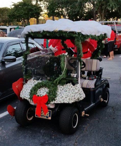 How to Decorate a Golf Cart for Christmas | Golf cart decorations ...