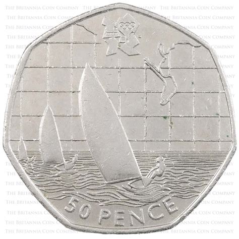 2011 Olympic Sailing 50p : Circulated | The Britannia Coin Company