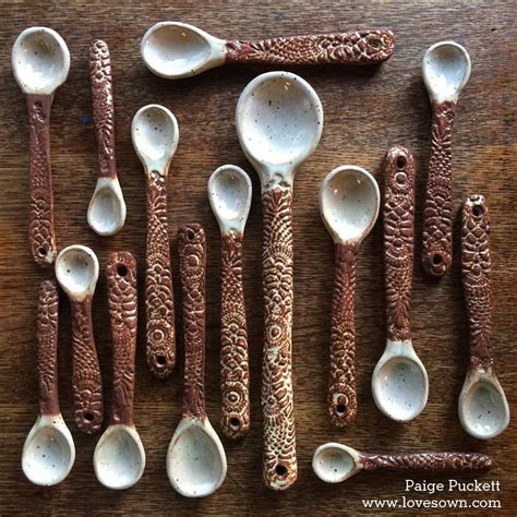 Handmade Ceramic Spoons - I updated the post with this picture of the finished product | Ceramic ...