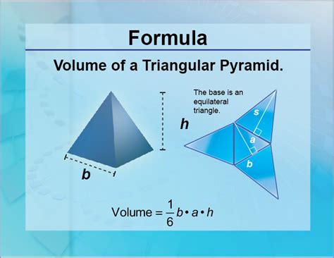 Volume Formula For Triangular Pyramid