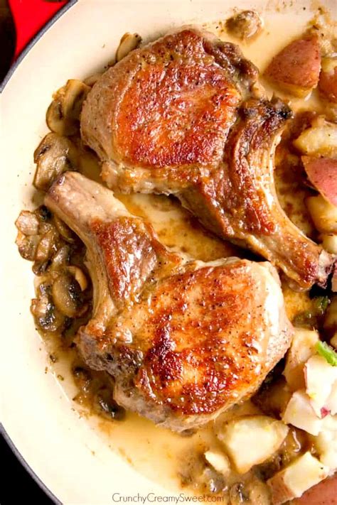 Braised Pork Chops - Crunchy Creamy Sweet