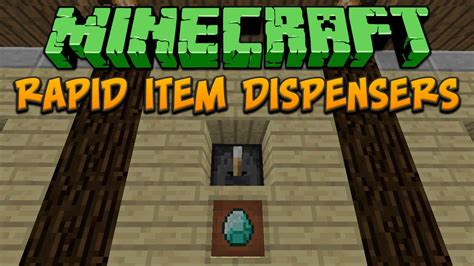 Minecraft: Rapid Item Dispensers Tutorial - YouTube