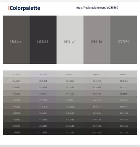 45 Grey Color Palettes – iColorpalette Blog