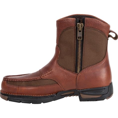 Georgia Athens Waterproof Pull-On Side Zipper Work Boots