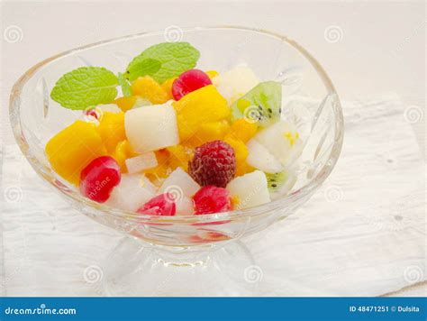 Gelatin fruit salad stock image. Image of food, raspberry - 48471251