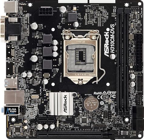 Amazon.com: ASRock H310CM-DVS S1151 Intel H310 Max32GB DDR4 PCIE DVI-D ...