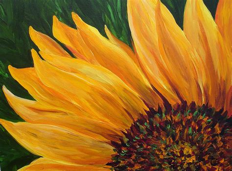 Sunflower Oil Painting Painting by Mary Jo Zorad - Fine Art America