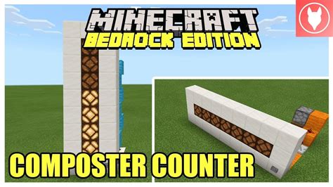 Minecraft Bedrock - Composter Counter (Redstone Counter) Tutorial ( Xbox/ MCPE/ Windows 10 ...