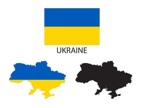 ukraine flag and map illustration vector 21822874 Vector Art at Vecteezy