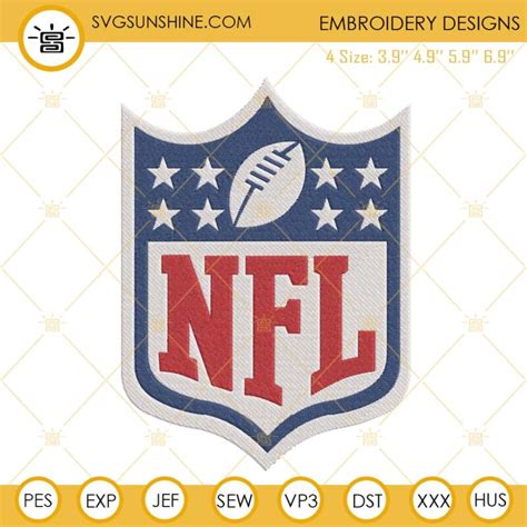 NFL Logo Embroidery Designs, Football Embroidery Files