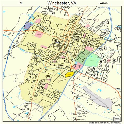 Winchester Street Map