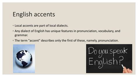 PPT - English Accents PowerPoint Presentation, free download - ID:2864764