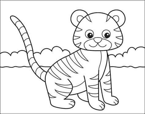 Best Tiger Drawing For Kids | Drawing For Kids TutorialBest Tiger Drawing For Kids | Drawing For ...