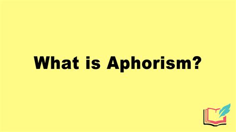 What is an Aphorism in Literature? Definition, Examples of Literary ...