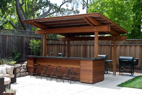 Covered outdoor patio ideas patio contemporary with sitting area outdoor living corrugated metal ...