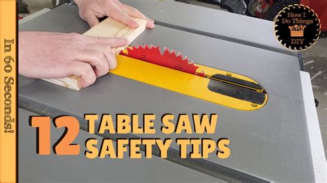 12 Table Saw Safety Tips | In 60 Seconds! #shorts - YouTube