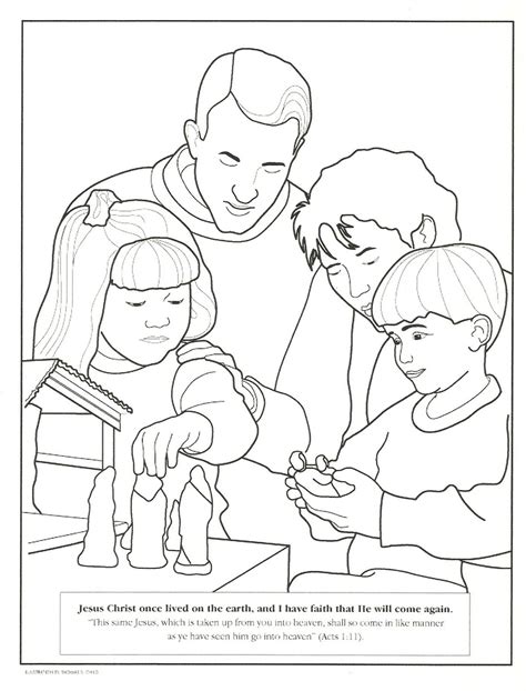 Lds Nativity Coloring Pages