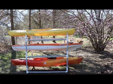 How to Build a DIY PVC Kayak Rack With Parts List & Assembly - YouTube