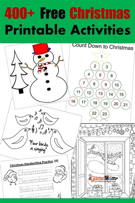 Free Christmas Printable Activities