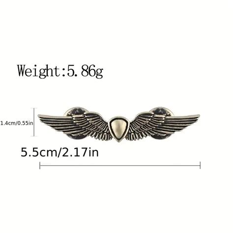 "Eagle Wings Brooch Backpack Pin: Spaceship Rocket Cosplay Badge Enamel Brooch for Women"