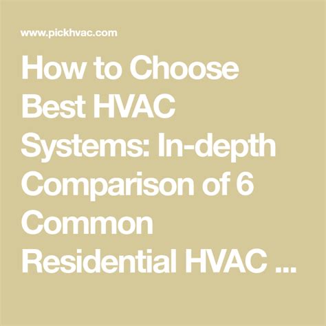 Hvac system types – Artofit