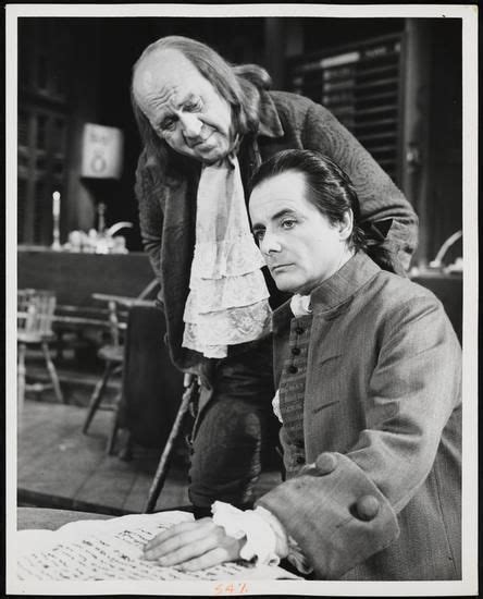 [Howard Da Silva as Benjamin Franklin and William Daniels as John Adams ...