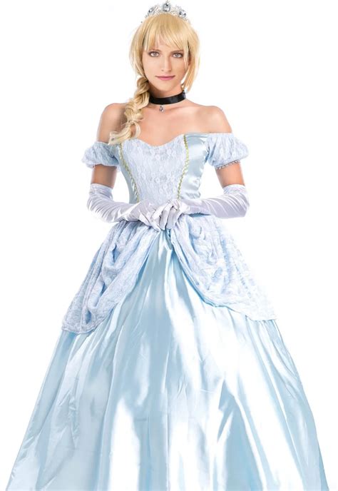 Adult Princess Cinderella Costume Fairy Tale Halloween Fancy Dress For Women 8852 Sexy Dance ...