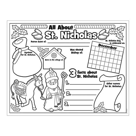 Story Of St Nicholas Printable