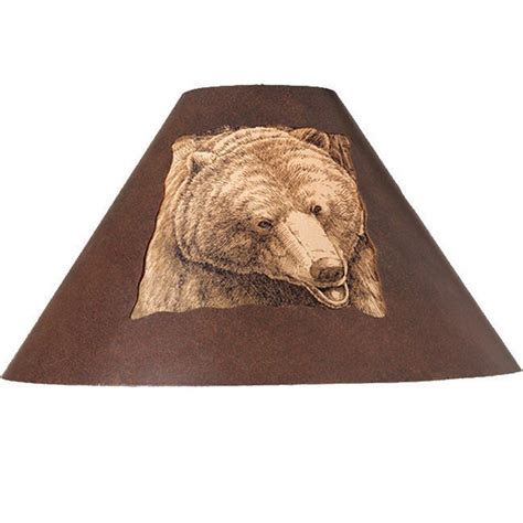 Rustic Metal Bear Lamp Shade