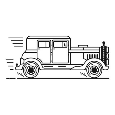 Vintage Car Coloring Page – personalgraphic.com