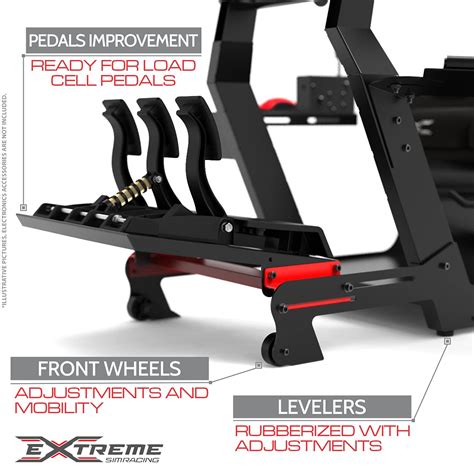 Buy Extreme Sim Racing Wheel Stand Advanced Cockpit P1 Black Edition ...