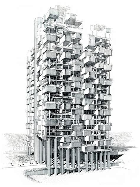 Paul Rudolph's Masterpiece: The Colonnade Condominiums Architecture Site Plan, Facade ...