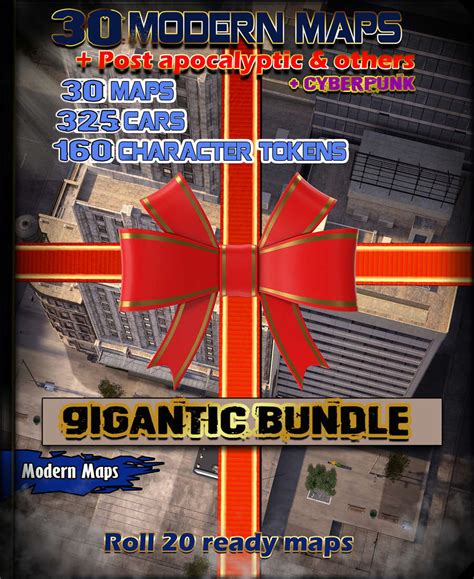 30 Modern & post apocalyptic/cyberpunk map [BUNDLE] - Map alchemists ...